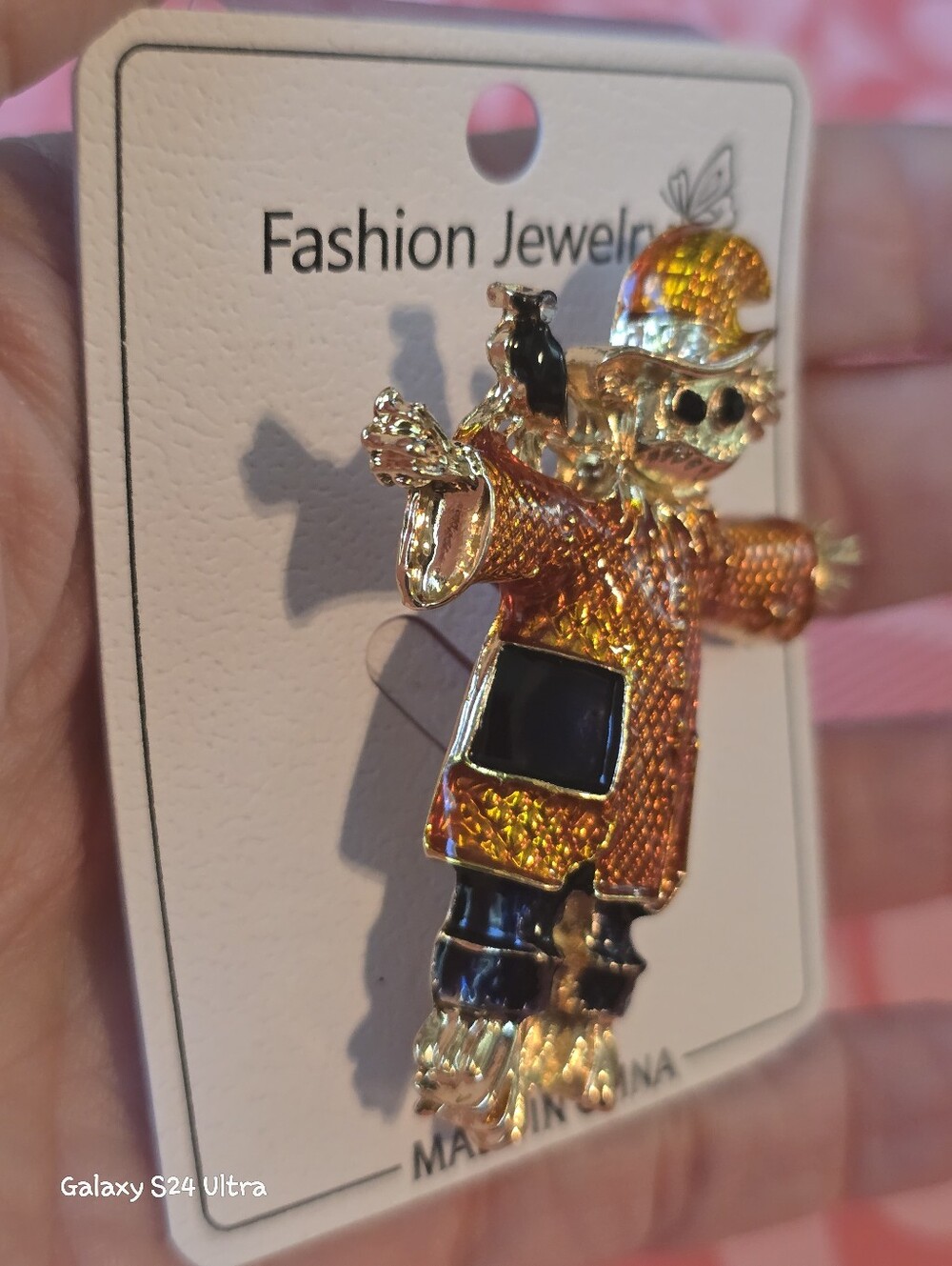 Scarecrow Fall Decor Brooch NEW - Picture 12 of 13